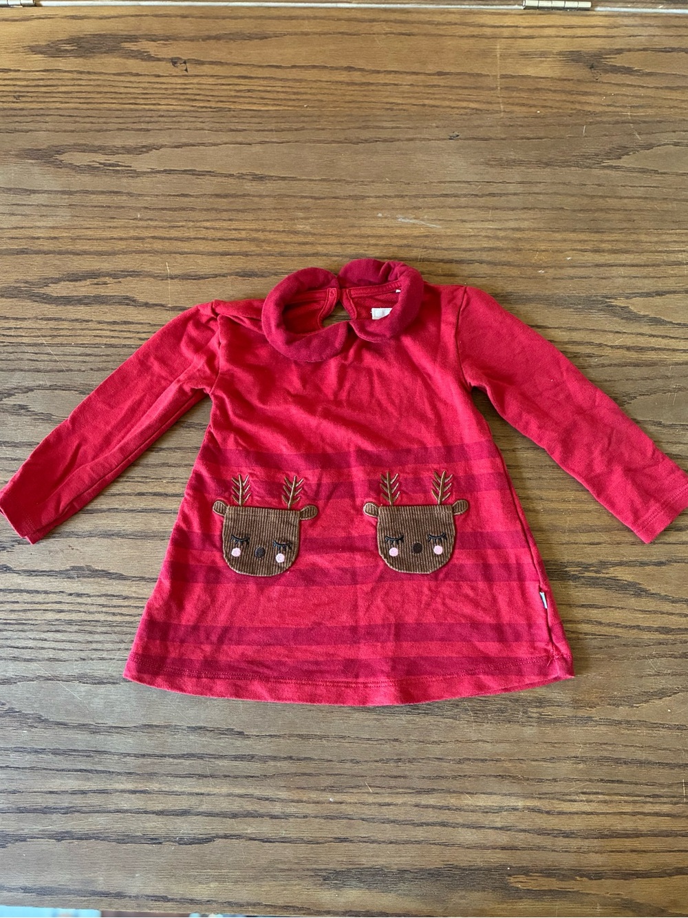 Little Sleepies Reindeer Red Holiday Dress - 6-12 M
